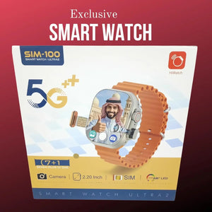 4G Smartwatch for Men & Women – With Camera, SIM Support