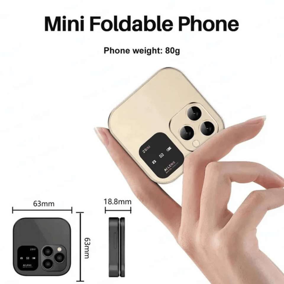 New Folding Flip Button Mobile Phone - Miaf Store