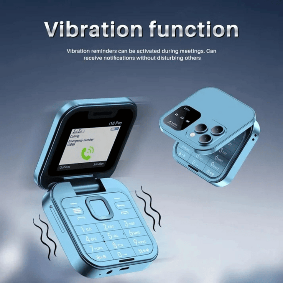 New Folding Flip Button Mobile Phone - Miaf Store