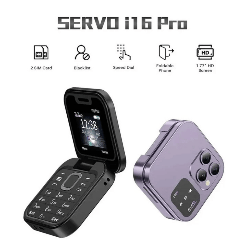 New Folding Flip Button Mobile Phone - Miaf Store